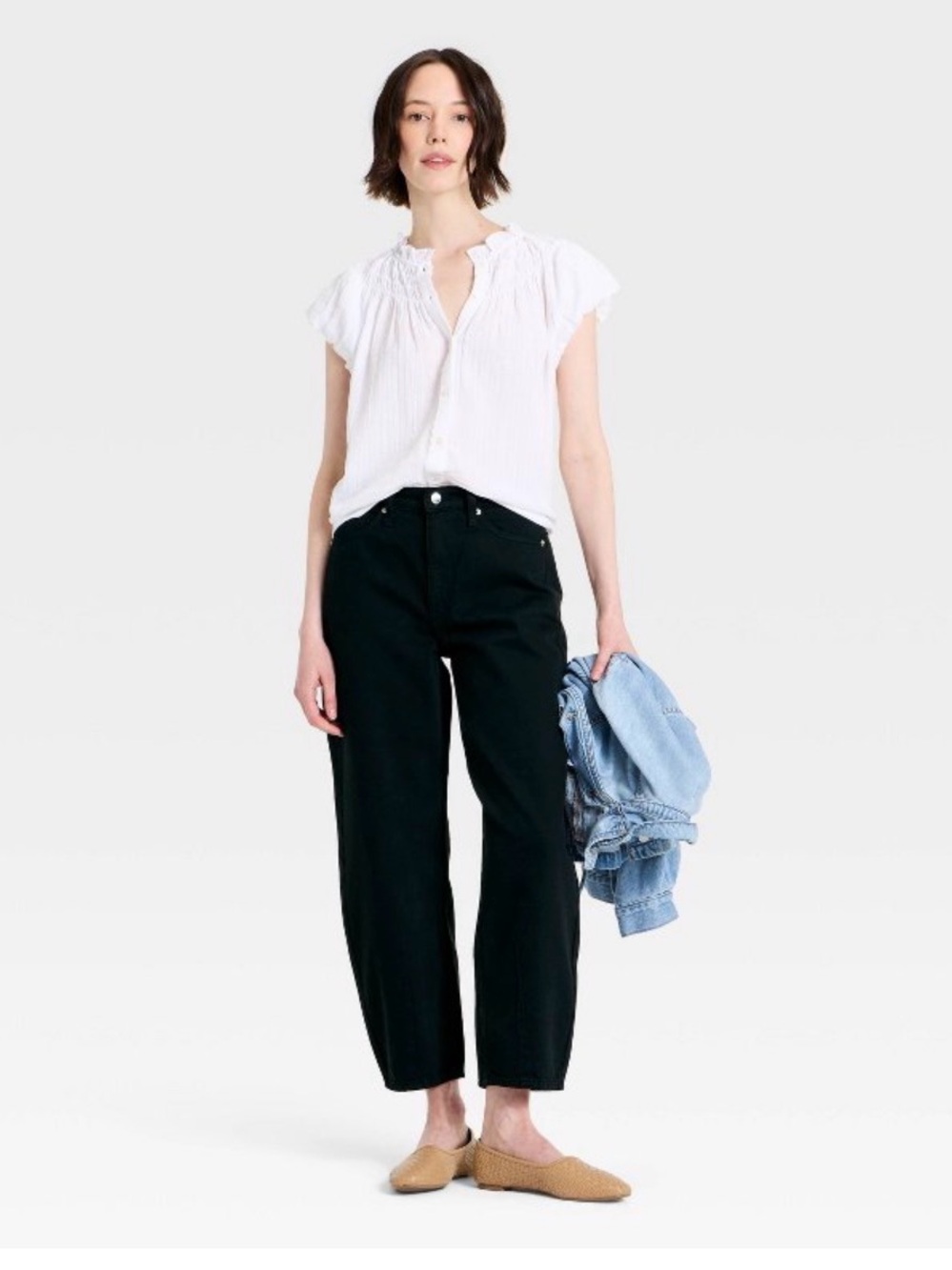 Universal Thread High-Rise Straight Jeans - Black
